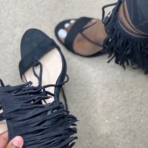 Fringe High Heels